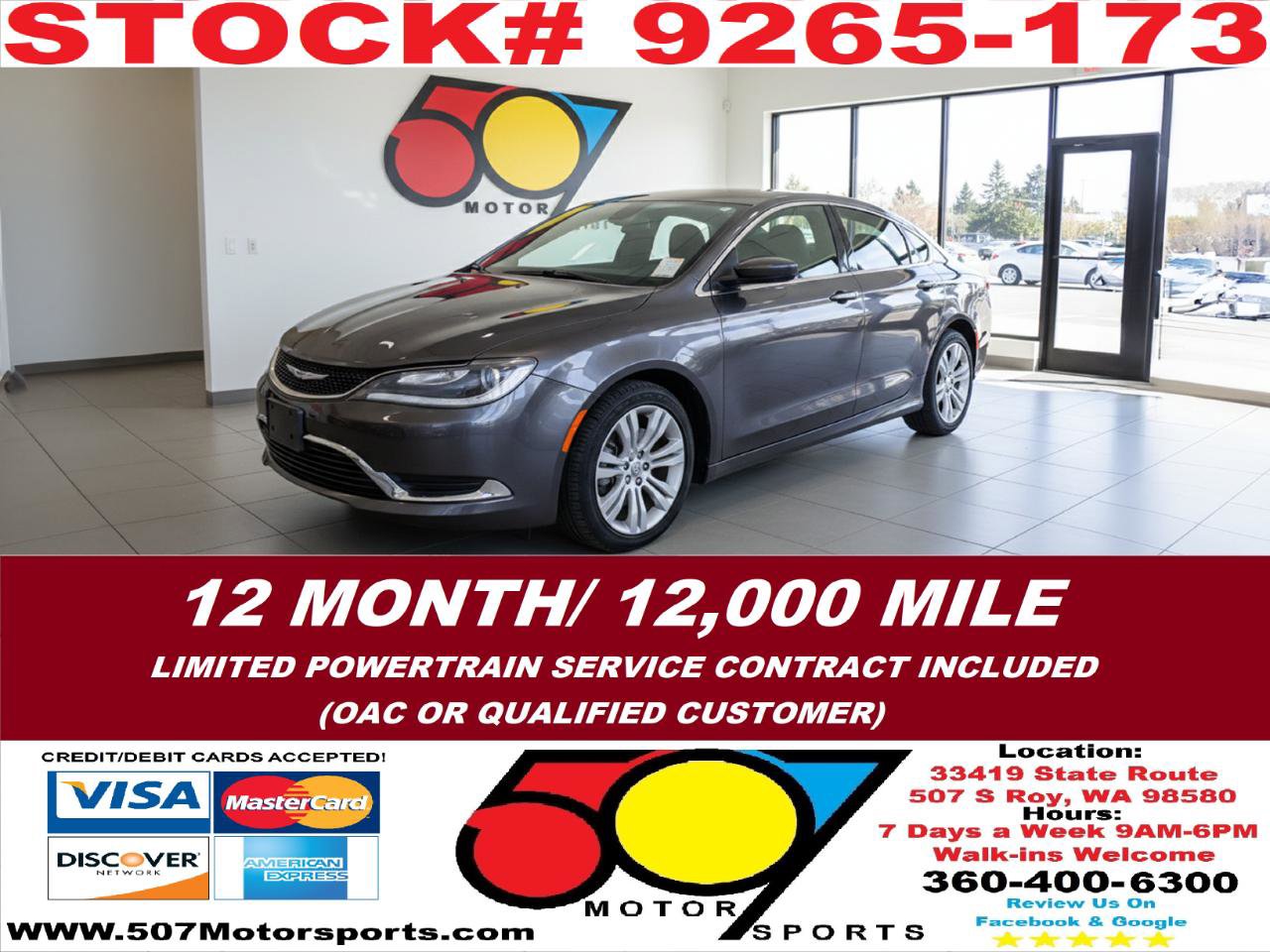 Used 2016 Chrysler 200 Limited w/ Convenience Group image 1