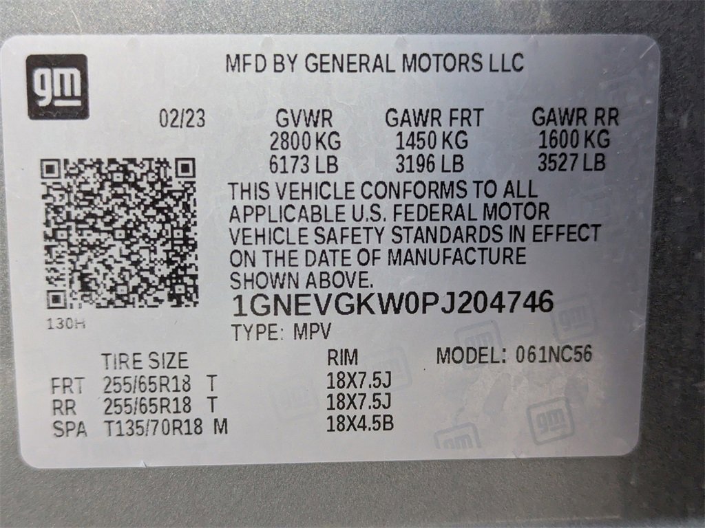 Used 2023 Chevrolet Traverse LT w/ Rear Camera Mirror Package image 56