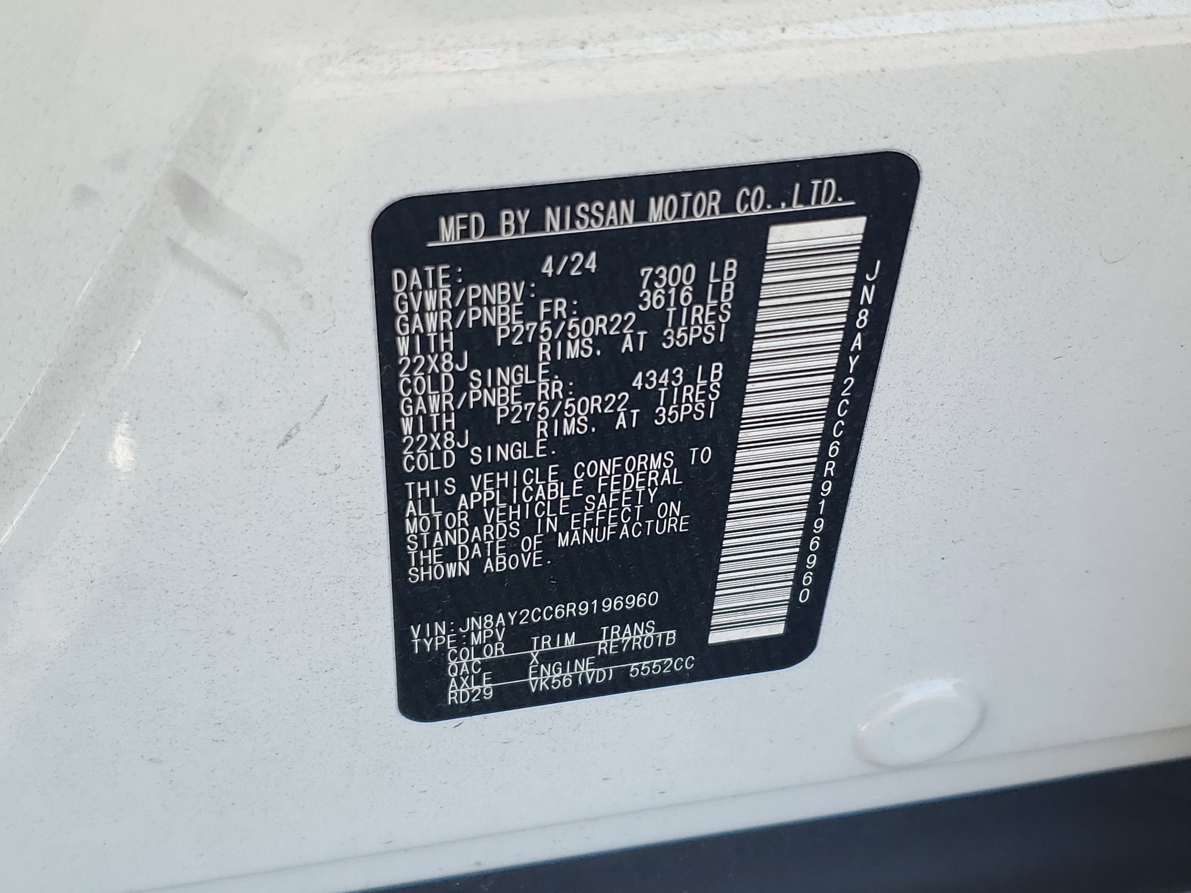 Certified 2024 Nissan Armada Platinum w/ Cargo Package image 28