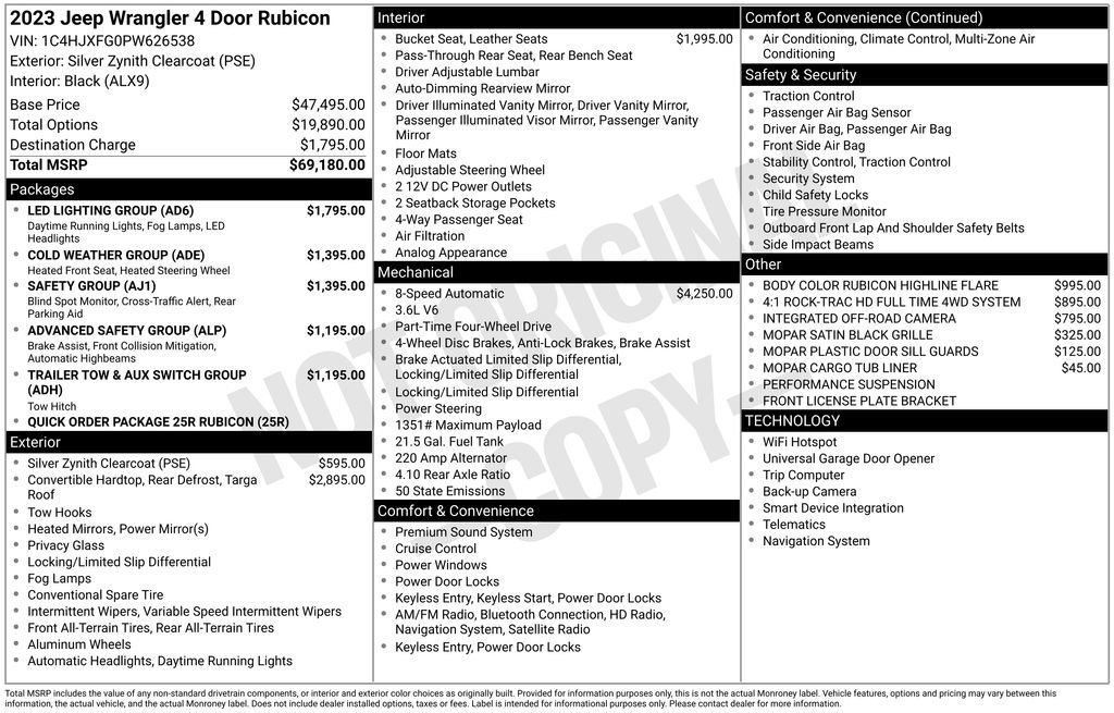 Certified 2023 Jeep Wrangler Unlimited Rubicon w/ LED Lighting Group image 18