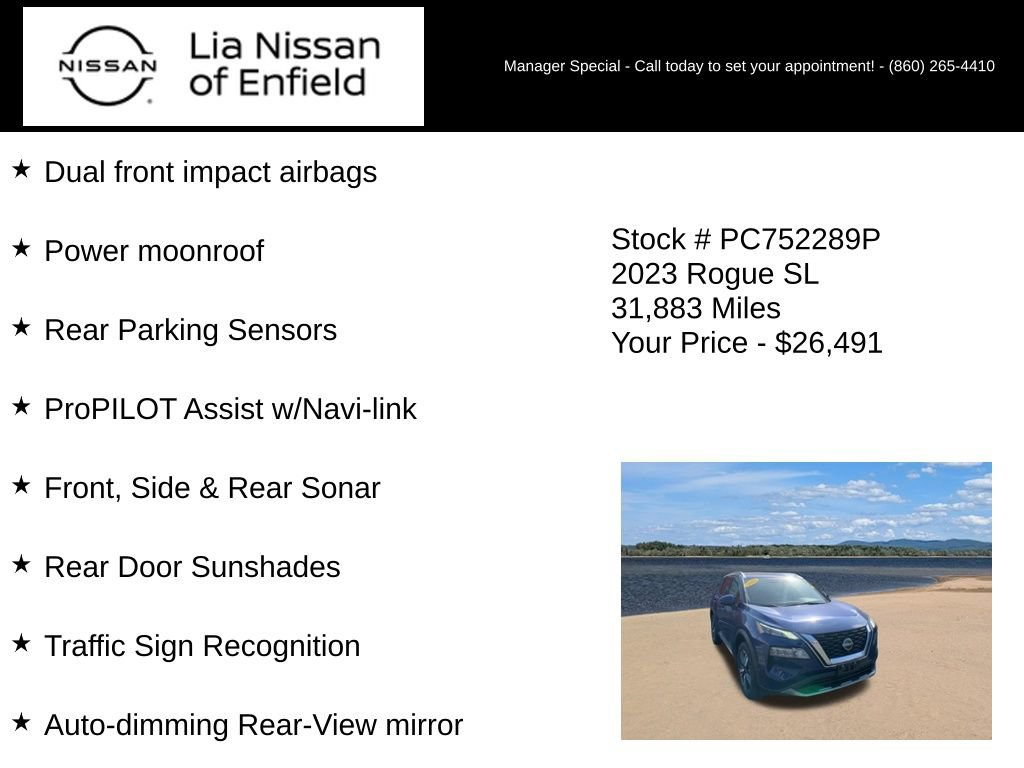 Used 2023 Nissan Rogue SL w/ SL Premium Package AWD/4WD image 25