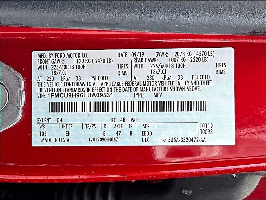 Used 2020 Ford Escape SEL AWD/4WD image 23