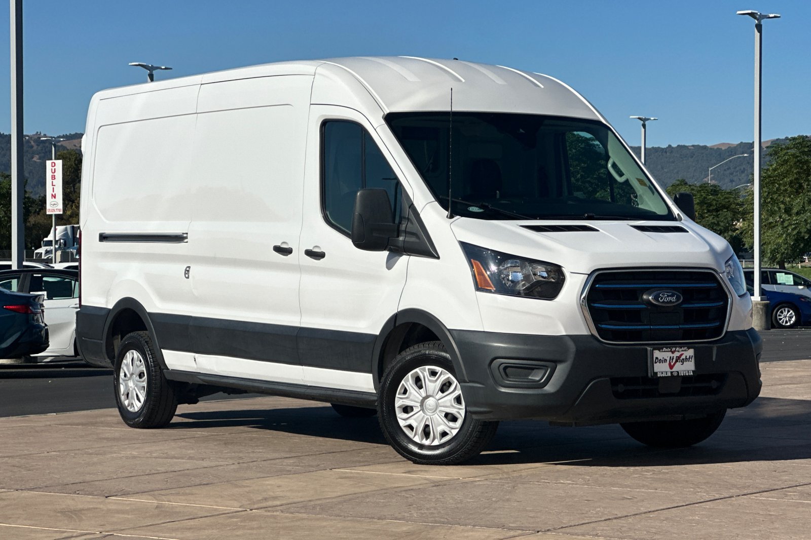 Used 2022 Ford E-Transit Medium Roof w/ Load Area Protection Package RWD image 2