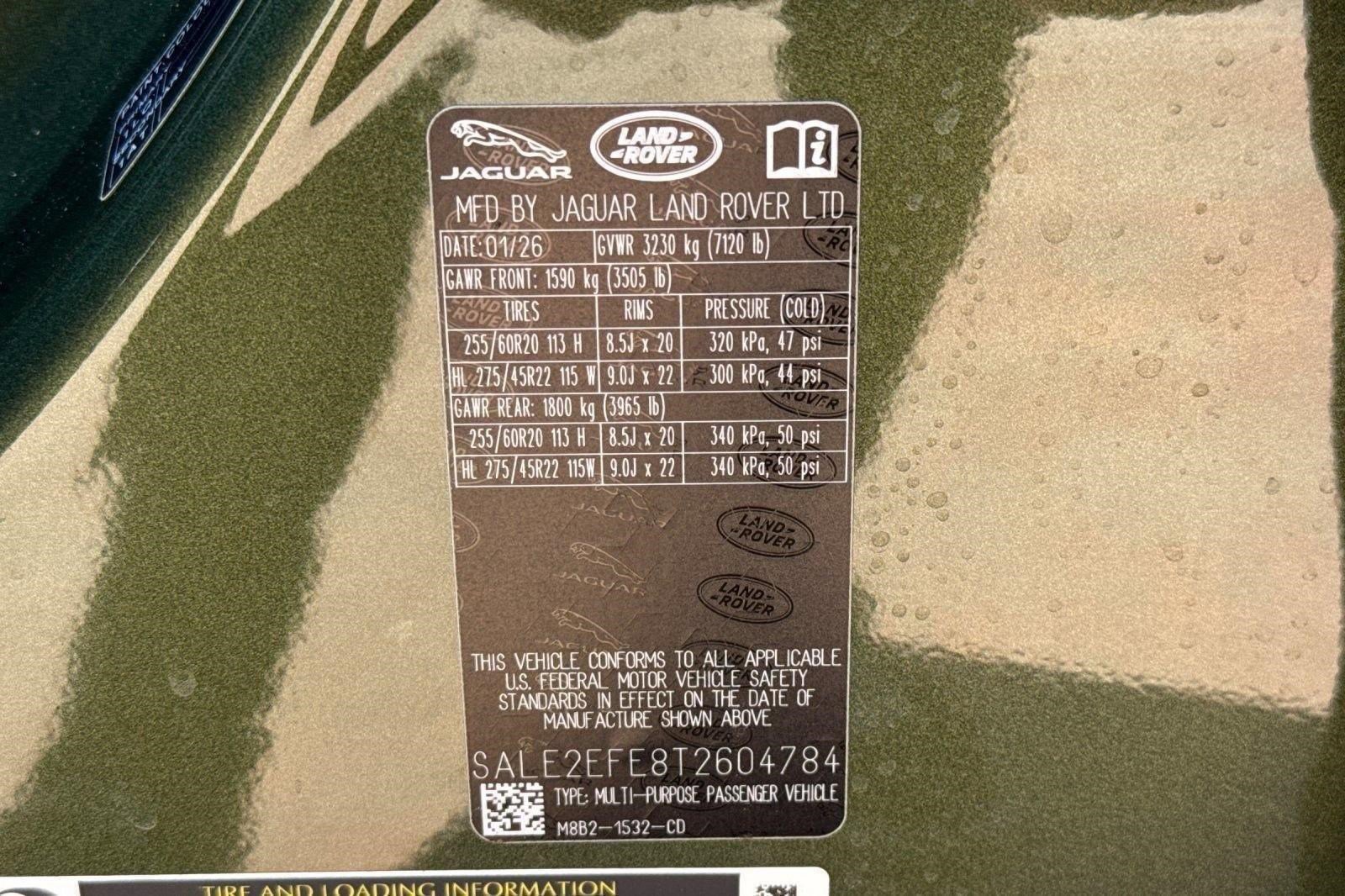New 2026 Land Rover Defender 110 X-Dynamic SE AWD/4WD image 19