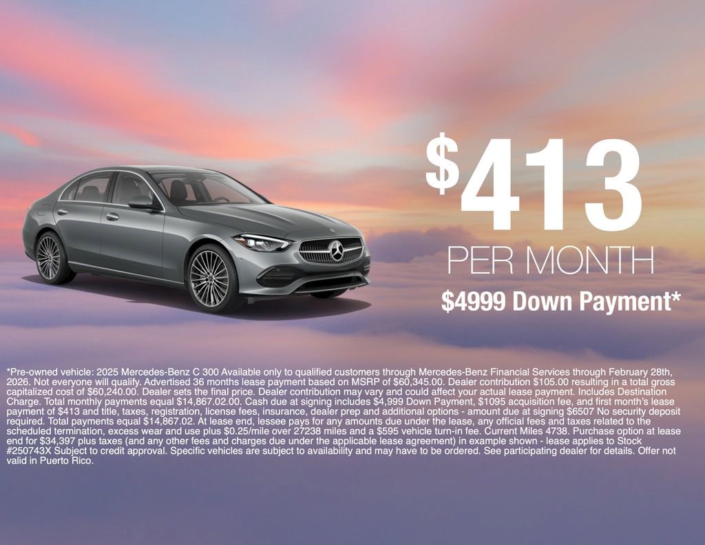 Certified 2025 Mercedes-Benz C 300 4MATIC Sedan image 3