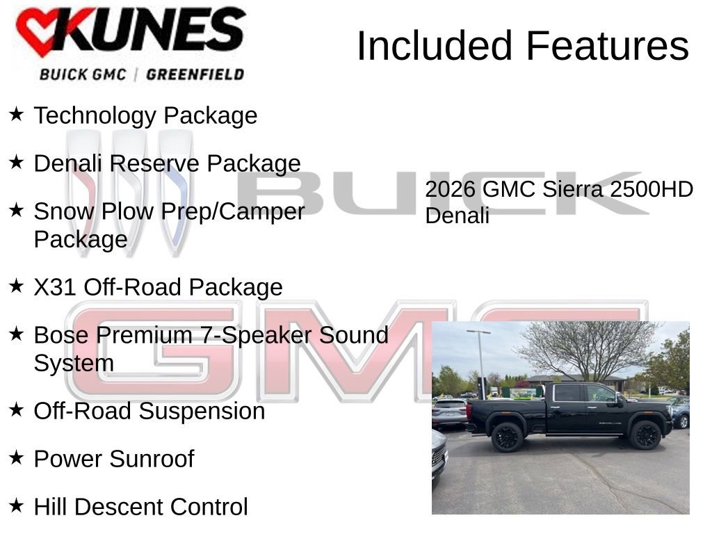 New 2026 GMC Sierra 2500 Denali w/ Denali Reserve Package AWD/4WD image 3