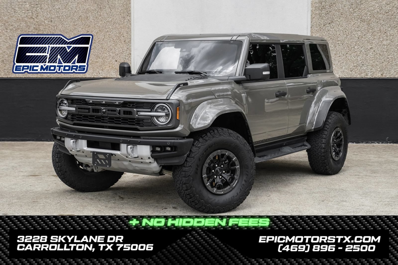 Used 2025 Ford Bronco Raptor w/ Interior Carbon Fiber Pack