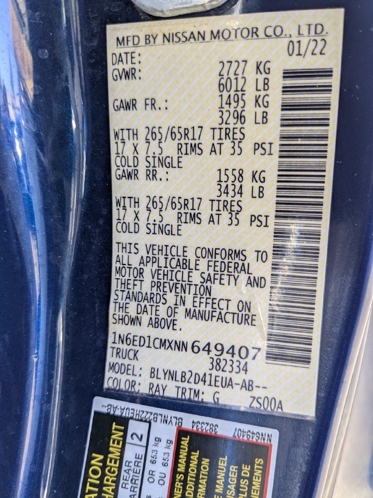 Used 2022 Nissan Frontier SV w/ Technology Package AWD/4WD image 25