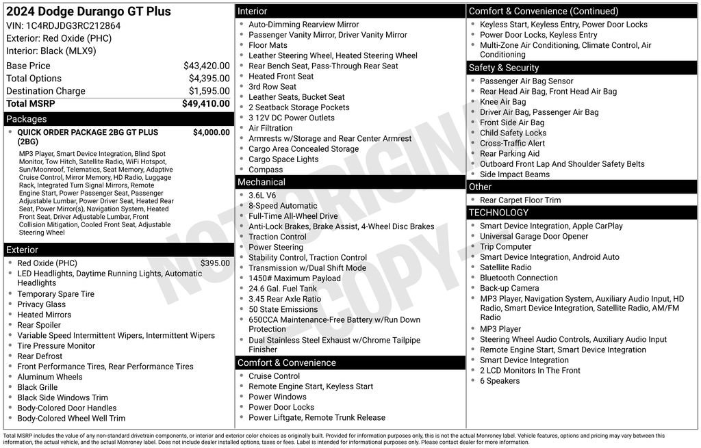 Used 2024 Dodge Durango GT AWD/4WD image 17