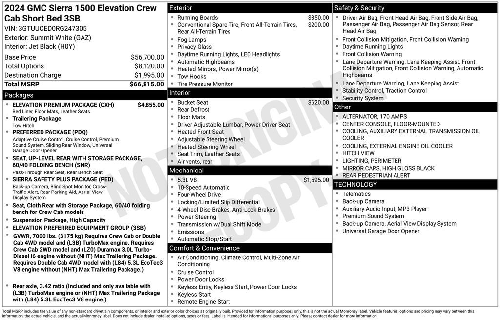 Used 2024 GMC Sierra 1500 Elevation w/ Elevation Premium Package image 2