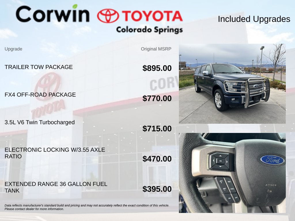 Used 2016 Ford F150 Platinum w/ Trailer Tow Package AWD/4WD image 4