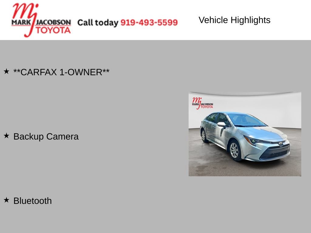 Used 2026 Toyota Corolla LE FWD image 6