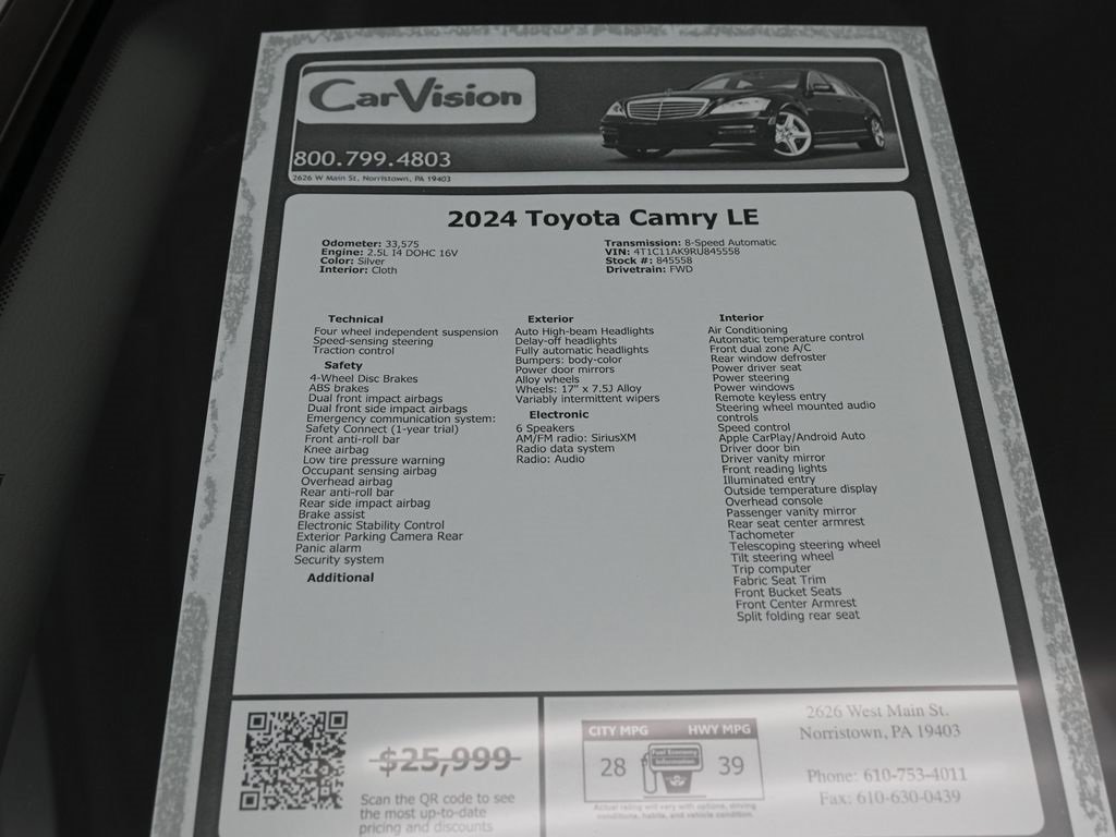 Used 2024 Toyota Camry LE image 34