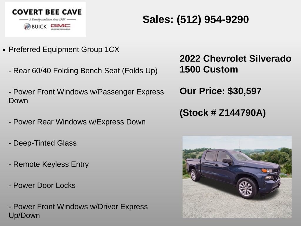 Used 2022 Chevrolet Silverado 1500 Custom RWD image 6
