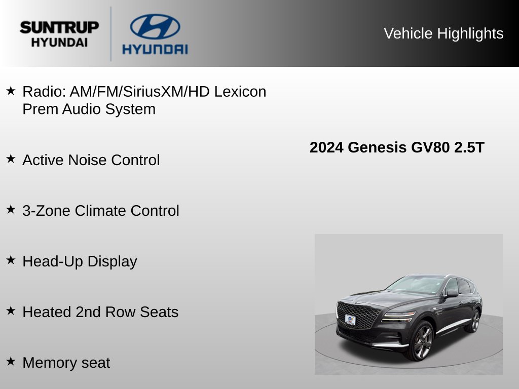 Used 2024 Genesis GV80 2.5T w/ Prestige Package AWD/4WD image 16
