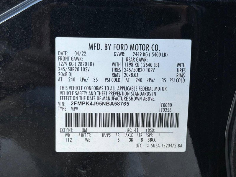 Certified 2022 Ford Edge ST-Line w/ Class II Trailer Tow Package image 29