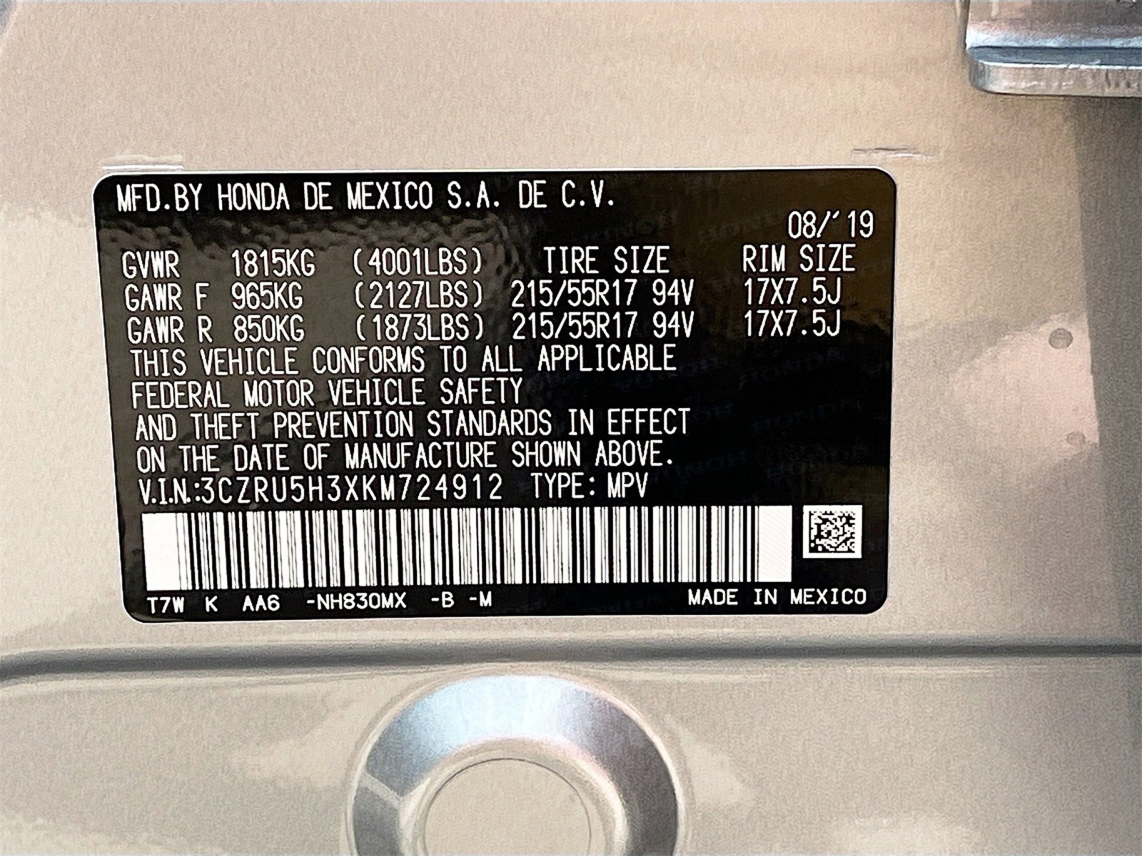 Used 2019 Honda HR-V LX image 29