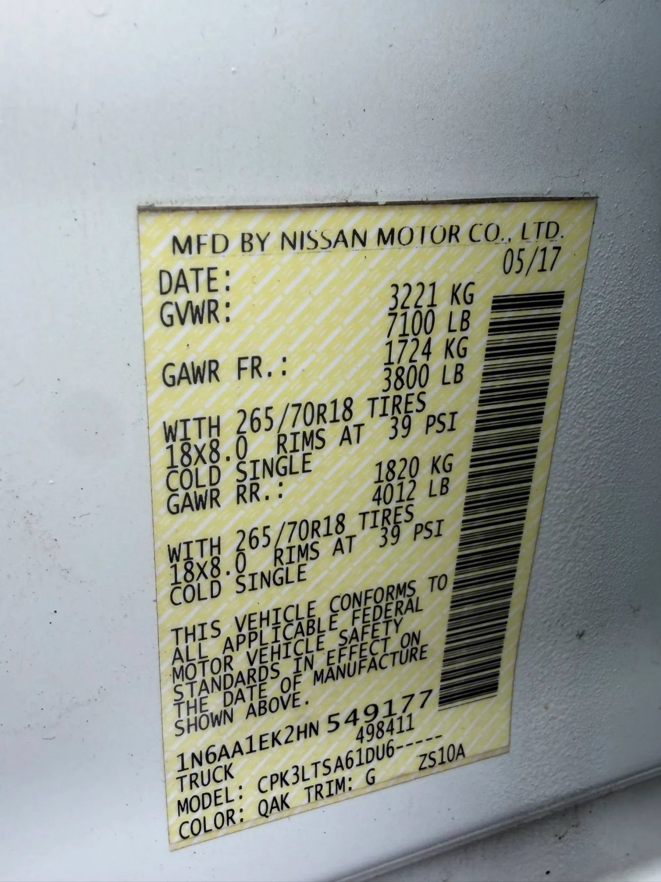 Used 2017 Nissan Titan SV RWD image 24