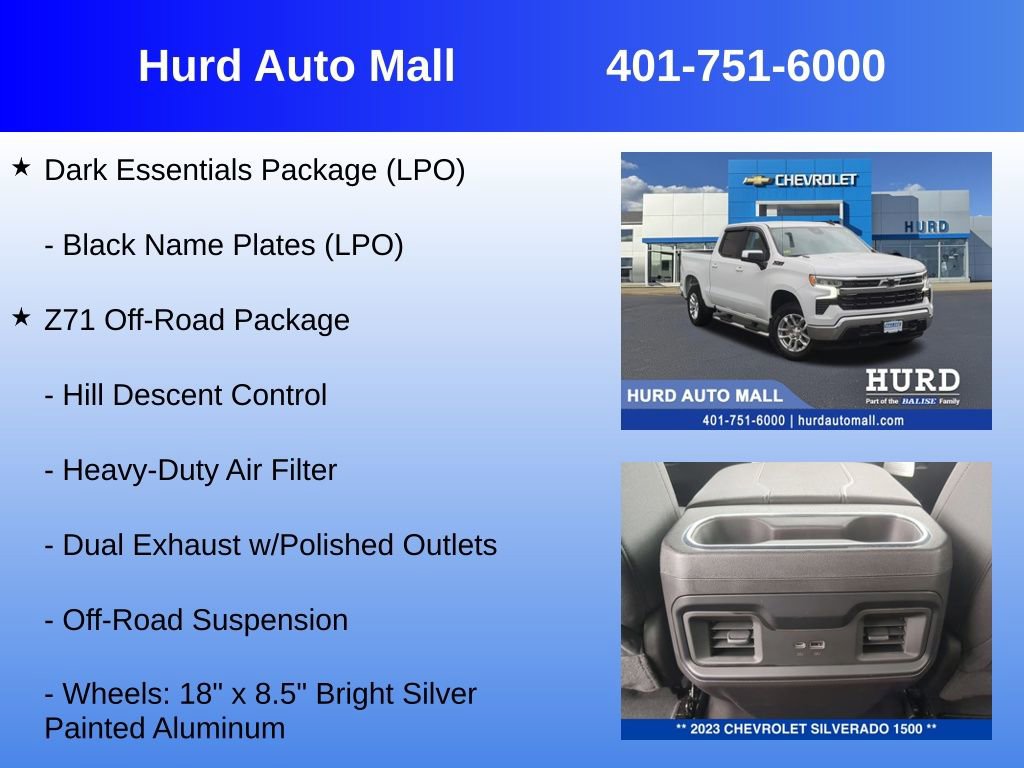 Used 2023 Chevrolet Silverado 1500 LT w/ Z71 Off-Road Package AWD/4WD image 18