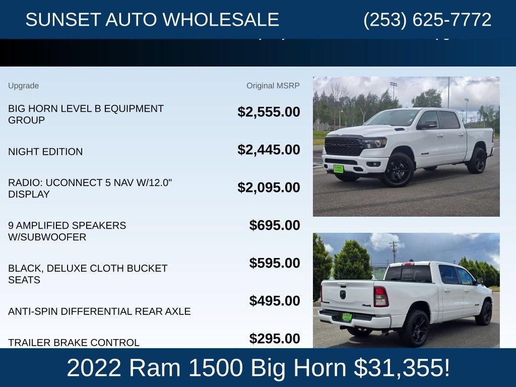 Used 2022 RAM 1500 Big Horn AWD/4WD image 25