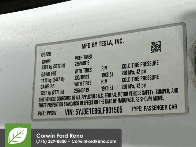 Used 2020 Tesla Model 3 Long Range AWD/4WD image 36