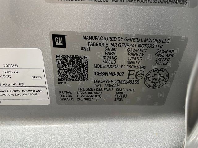 Used 2021 Chevrolet Silverado 1500 LT Trail Boss w/ Bed Protection Package image 26