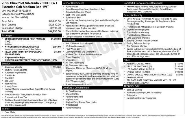 New 2025 Chevrolet Silverado 2500 W/T image 7