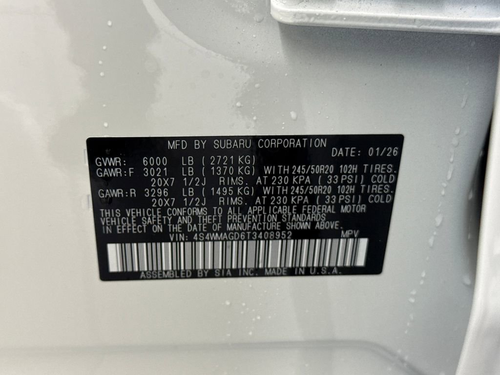 New 2026 Subaru Ascent Limited w/ Popular Package #2 image 31