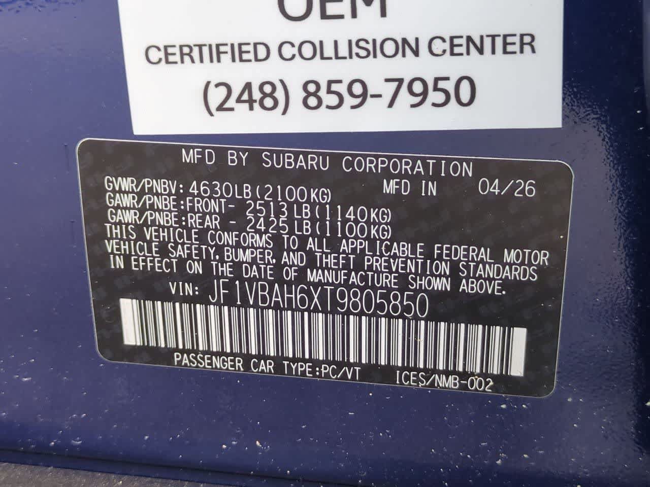New 2026 Subaru WRX AWD/4WD image 33