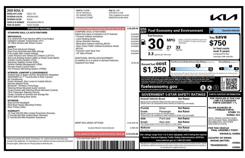 Used 2020 Kia Soul S image 25