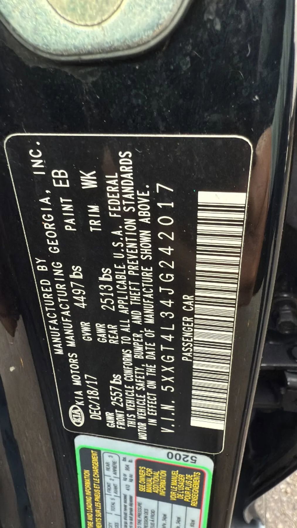 Used 2018 Kia Optima S w/ Panoramic Sunroof Package image 12