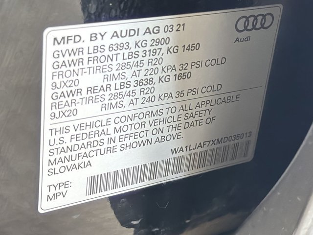 Used 2021 Audi Q7 2.0T Premium Plus AWD/4WD image 29