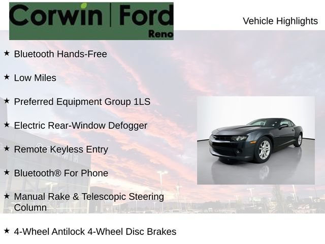 Used 2015 Chevrolet Camaro LS RWD image 6