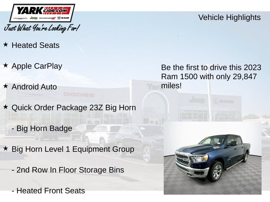 Certified 2023 RAM 1500 Big Horn AWD/4WD image 13