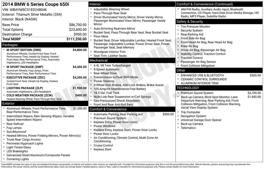 Used 2014 BMW 650i Coupe image 4