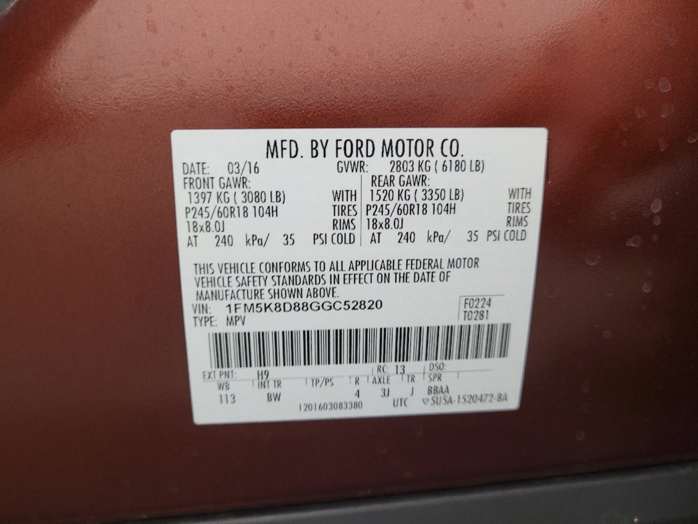 Used 2016 Ford Explorer XLT w/ Equipment Group 202A AWD/4WD image 33