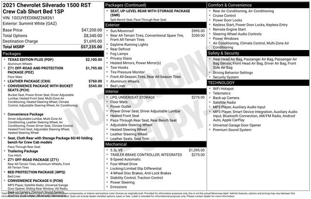 Used 2021 Chevrolet Silverado 1500 RST w/ Texas Edition Plus AWD/4WD image 24