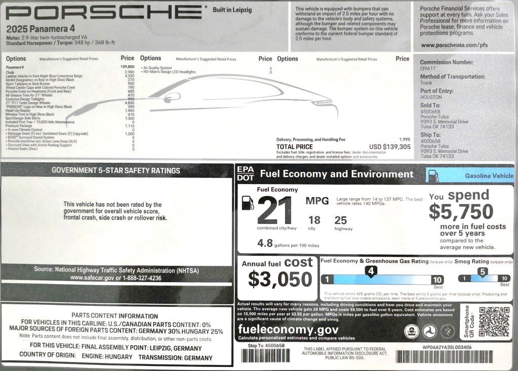 Used 2025 Porsche Panamera 4 image 19