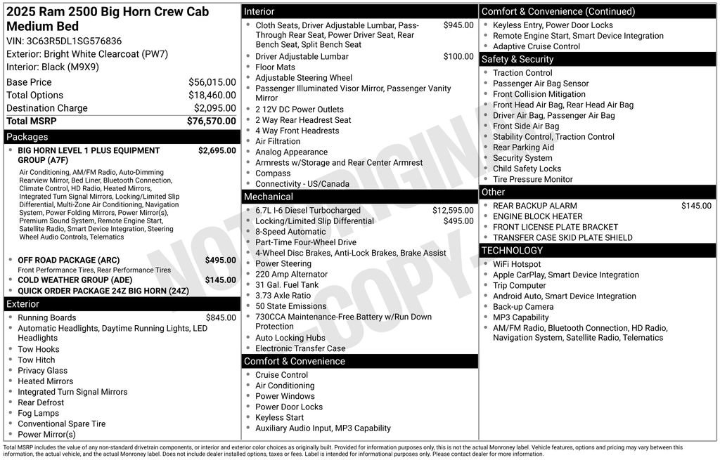 Certified 2025 RAM 2500 Big Horn AWD/4WD image 8