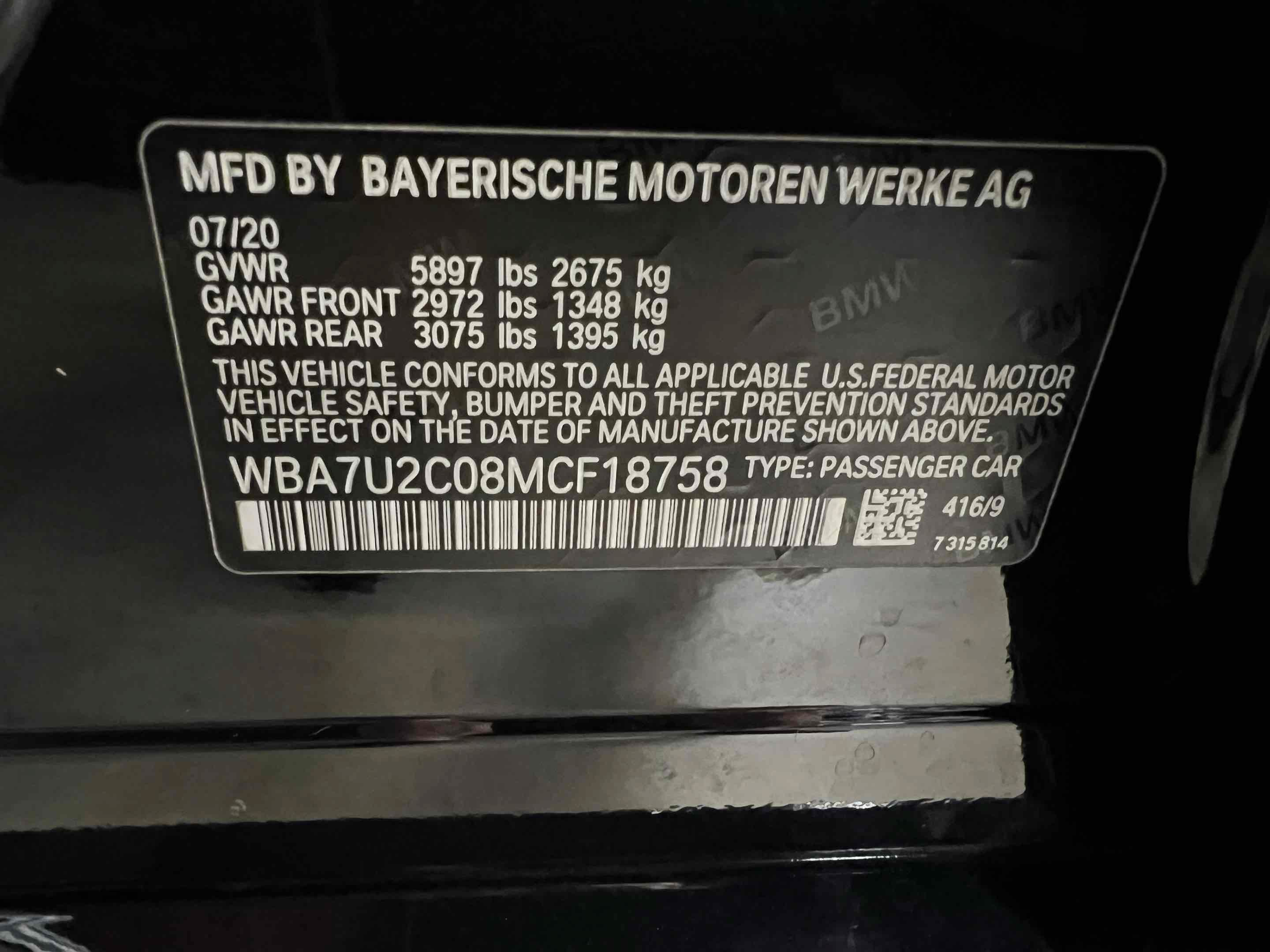 Used 2021 BMW 750i xDrive w/ Executive Package AWD/4WD image 37