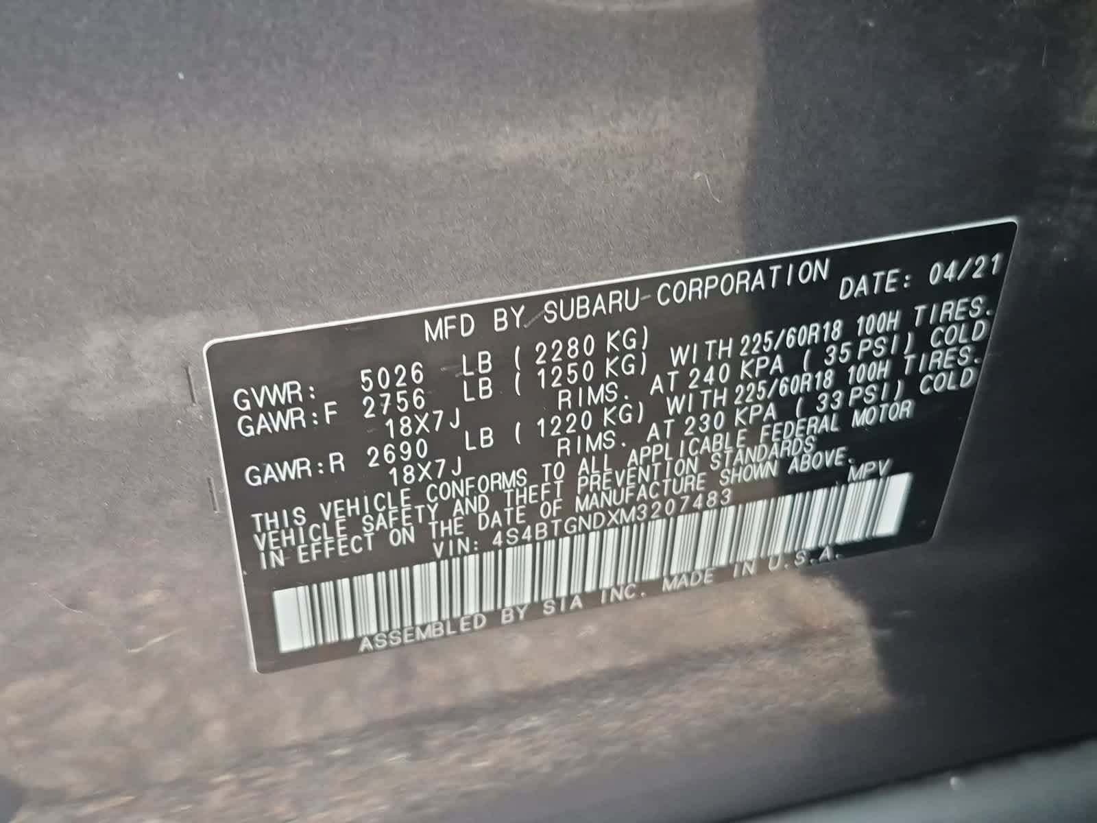 Used 2021 Subaru Outback Limited XT AWD/4WD image 38