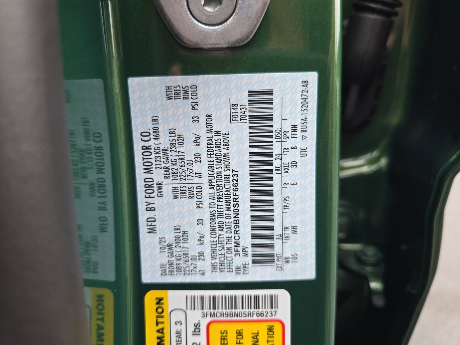 New 2025 Ford Bronco Sport Big Bend w/ Convenience Package image 28