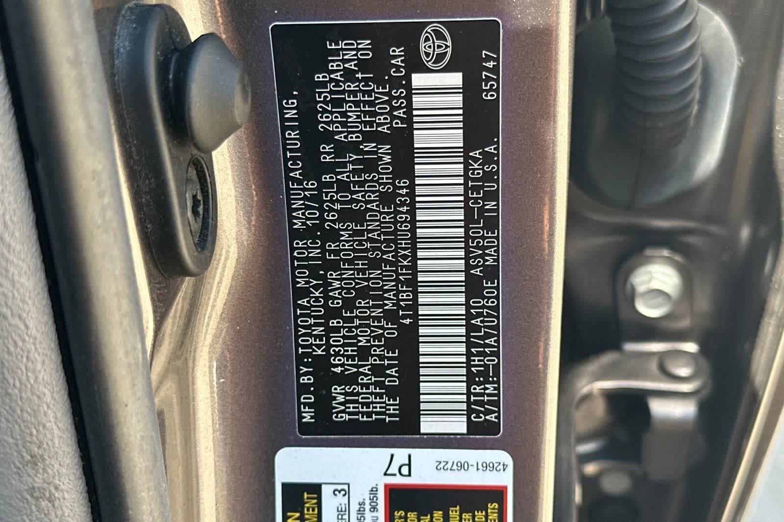 Used 2017 Toyota Camry XLE FWD image 28