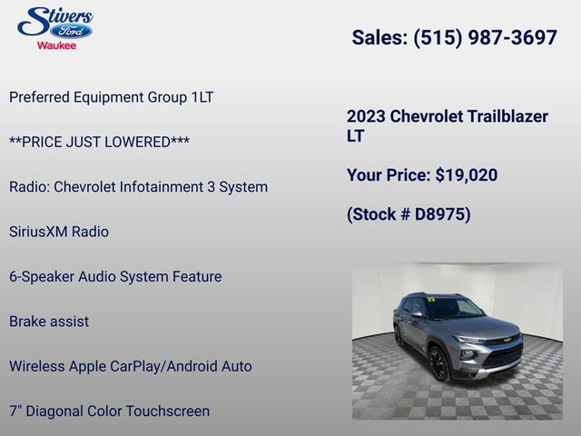 Used 2023 Chevrolet TrailBlazer LT FWD image 8