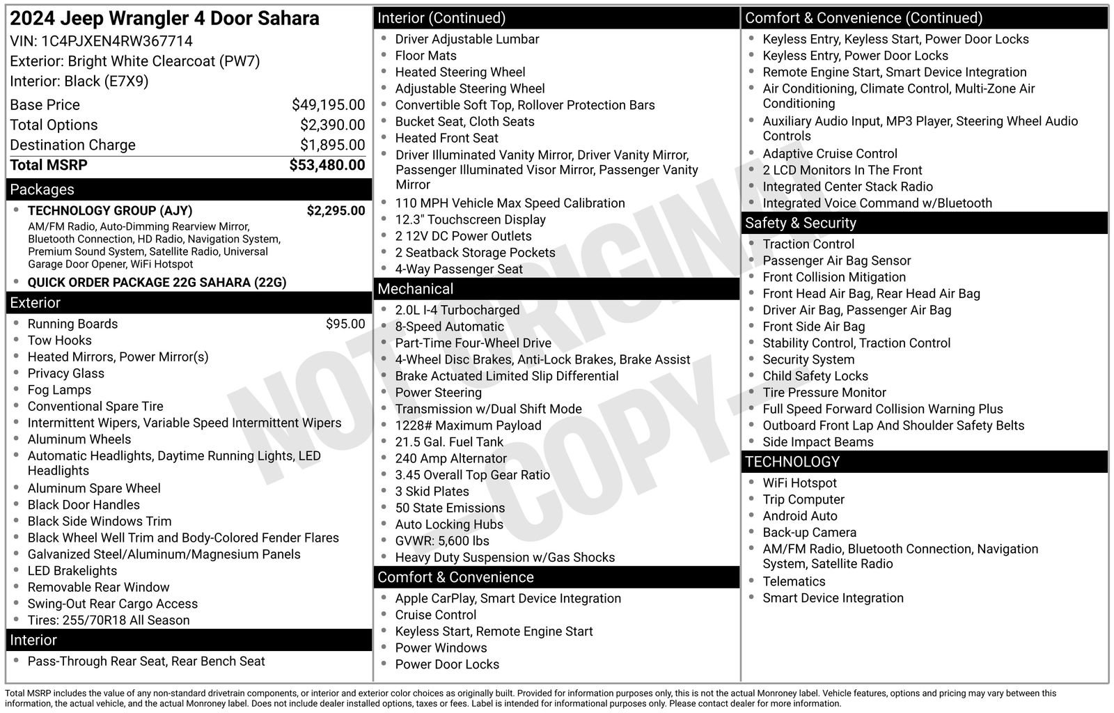 Used 2024 Jeep Wrangler Sahara w/ Technology Group image 35