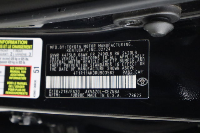 Used 2024 Toyota Camry LE w/ Convenience Package FWD image 40