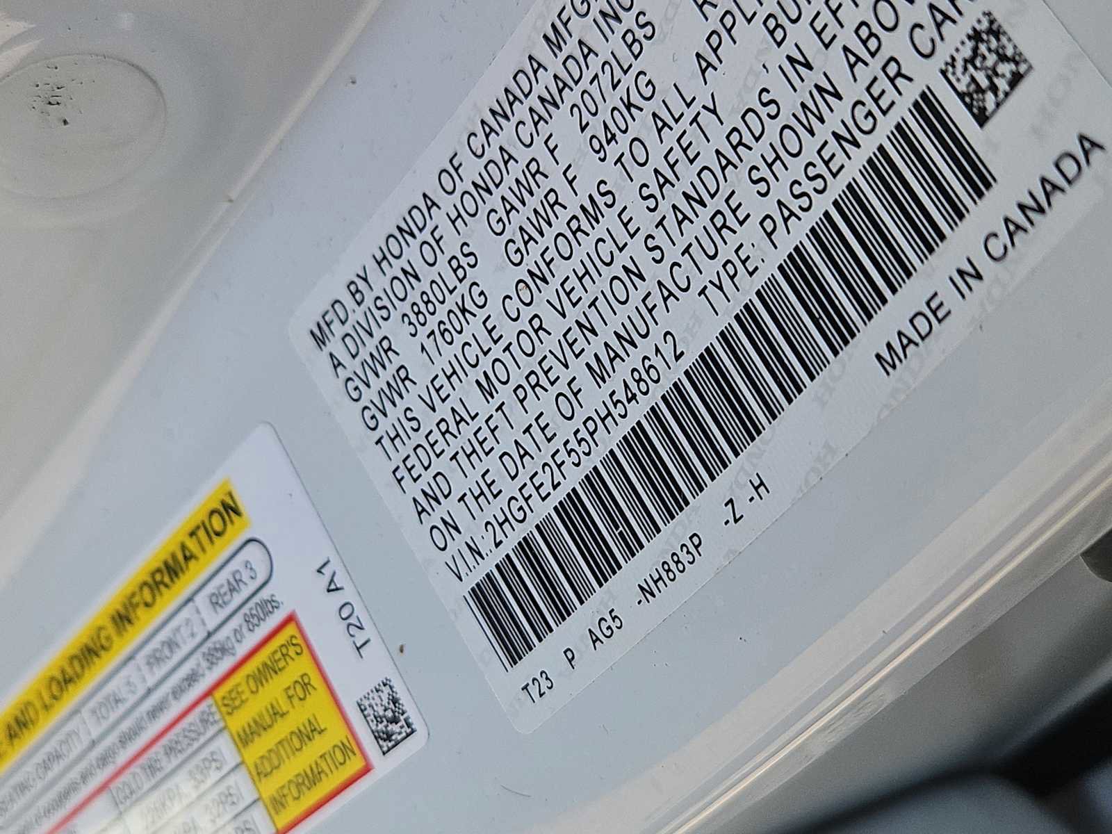 Certified 2023 Honda Civic Sport image 14