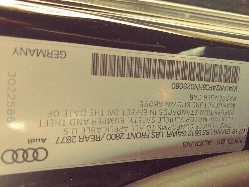 Used 2017 Audi A7 3.0T Premium Plus w/ 20" Wheel & Tire Package image 11