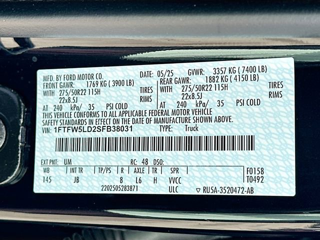Used 2025 Ford F150 Lariat w/ Equipment Group 502A High AWD/4WD image 33