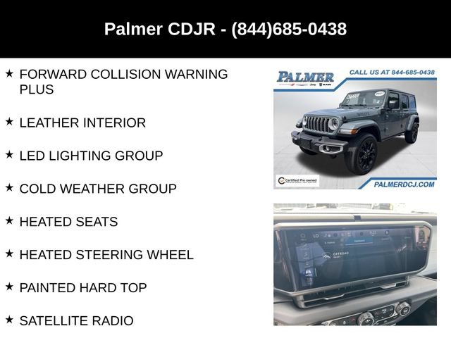 Certified 2025 Jeep Wrangler Unlimited Sahara w/ Safety Group AWD/4WD image 12